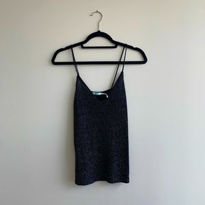 Black sparkle tank